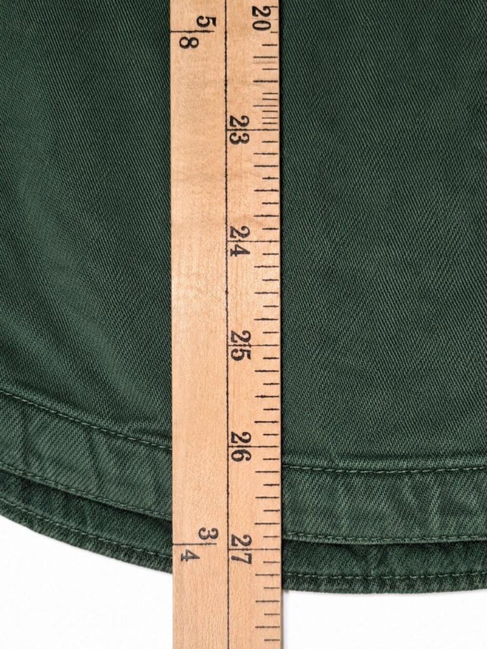 Zara Womens XS Shirt Jacket Green Overshirt Long Sleeve Cotton - Picture 6 of 8